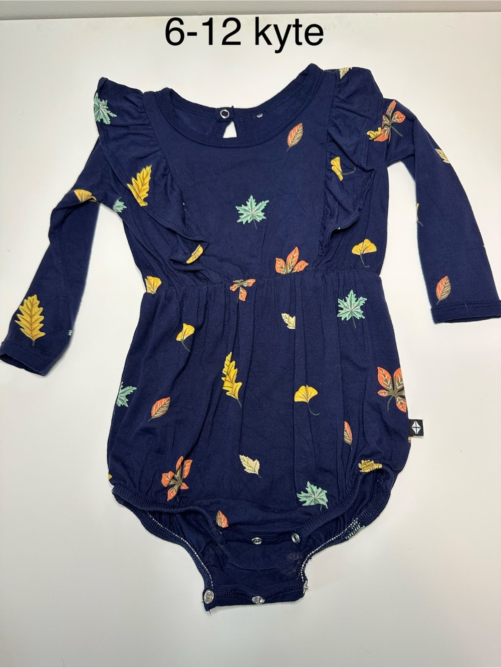 Kyte Baby Foliage Print Long Sleeve One-Piece